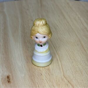 Vintage Porcelain Thimble Doll, from the "Days to Remember" series by Enesco.